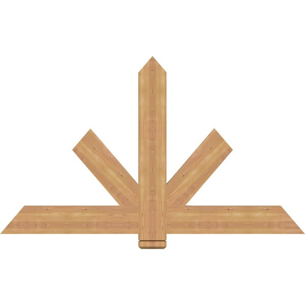 Ekena Millwork Kennewick Timber Gable Bracket, Western Red Cedar, 60"W x 35"H x 1 1/2"D x 5 1/2"F, 14/12 Pitch GBW060X35X0206KEN00SWR - main